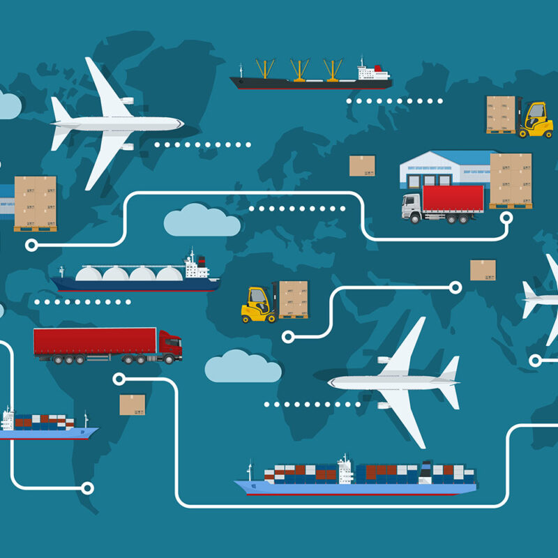 Graphic of supply chain