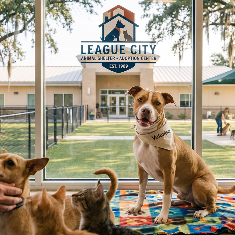 league city animal shelter AI generated