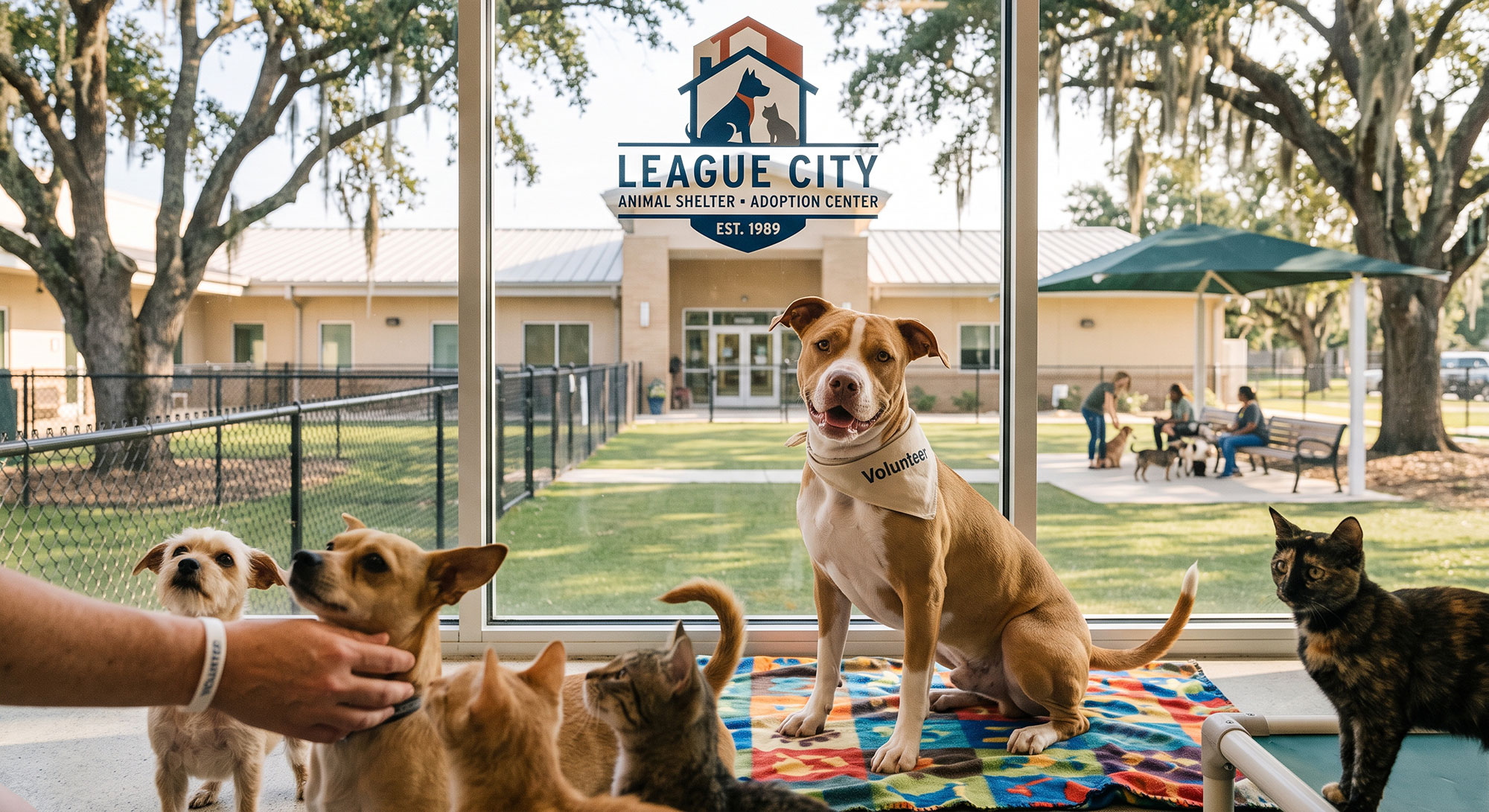 league city animal shelter AI generated